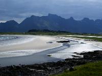 Dramatische Lichtstimmung am Sandbotnen bei Fredvang-Ytresand - Lofoten